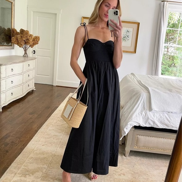 STAUD Dresses & Skirts - STAUD Landry Black Maxi Dress XS